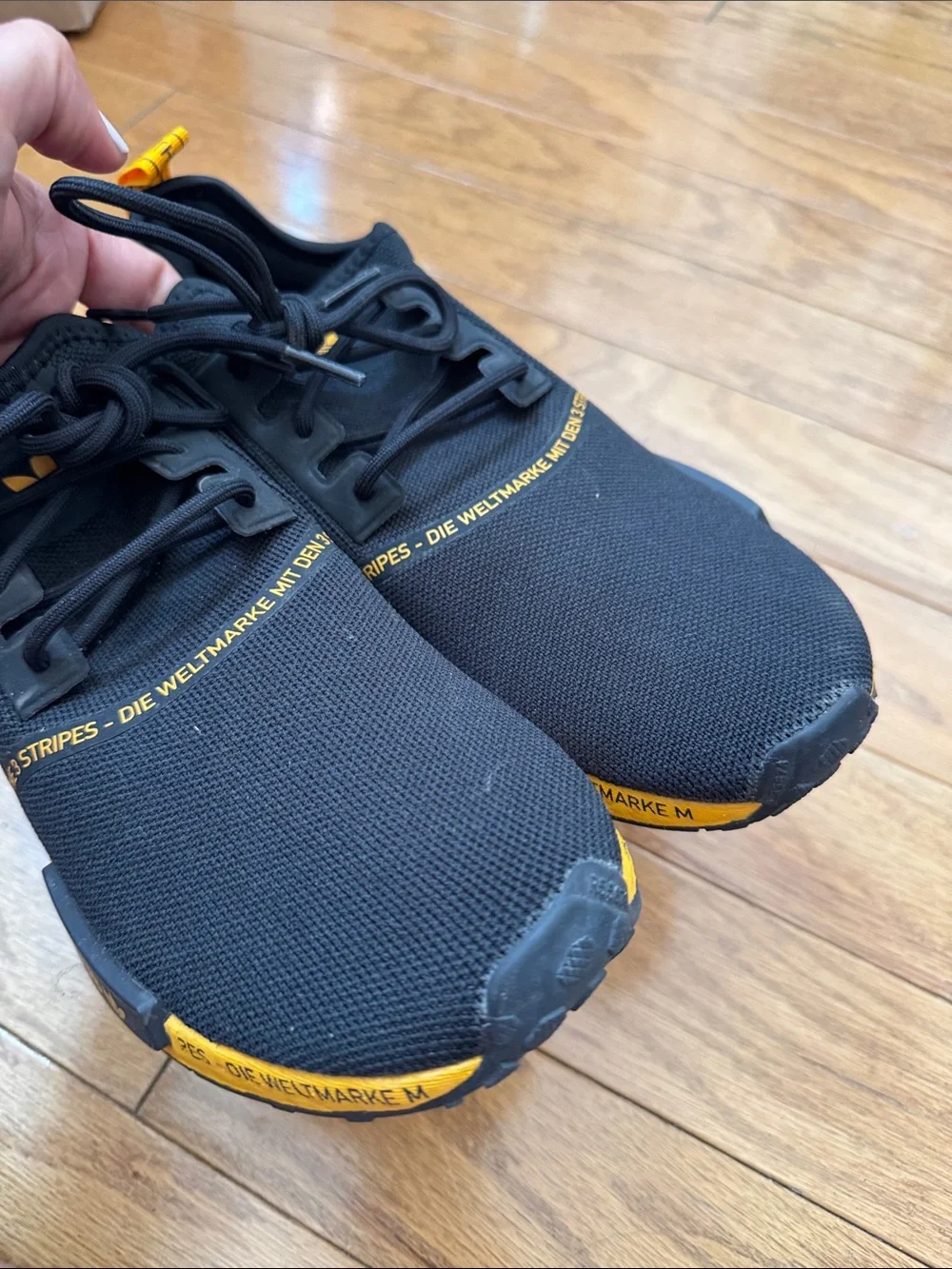 adidas Men’s Black & Yellow Low-Top Sneakers